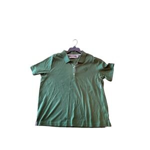 Liz Claiborne Golf Polo Shirt Women's Size 1X Green Short Sleeve 100% Cotton
